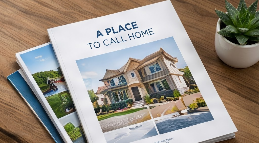 Printed property brochure titled A Place to Call Home