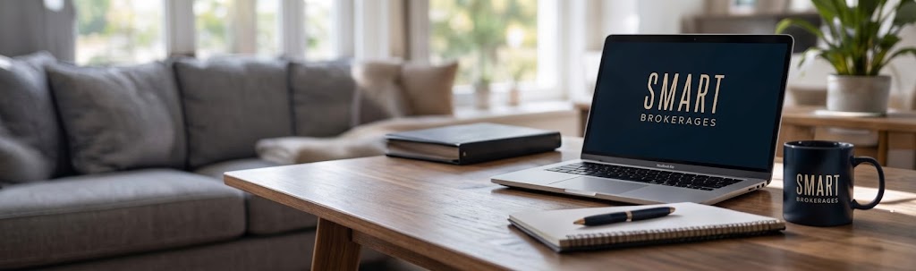 Workspace with a laptop ready for a conversation with our team